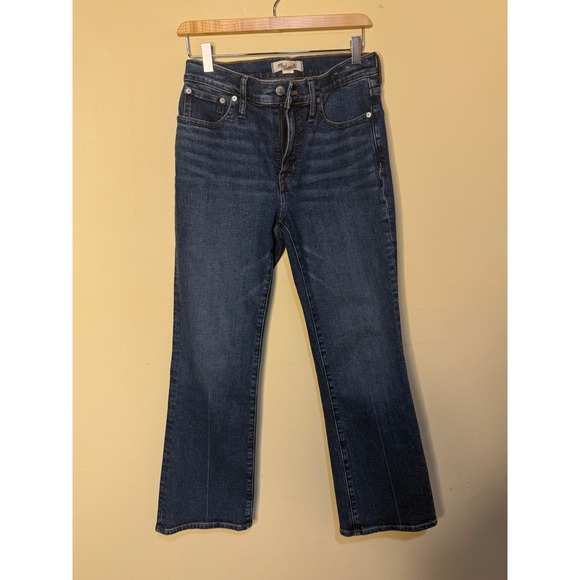 NWOT Madewell Mid-Rise Kick Out Jeans Women's Size 27 Dark Wash Denim - Picture 5 of 10